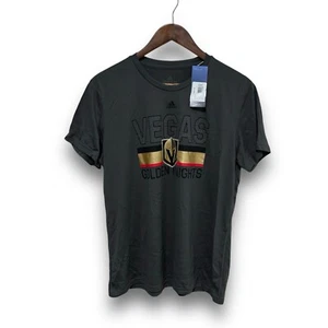 NWT Adidas Women's ClimaLITE Vegas Golden Knights NHL T-Shirt Gray Sz XL 20.5x27 - Picture 1 of 5
