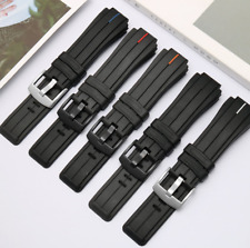 Quality Black Rubber Watchband for Timex T2N720 T2N721 TW2T76300 Watch Strap