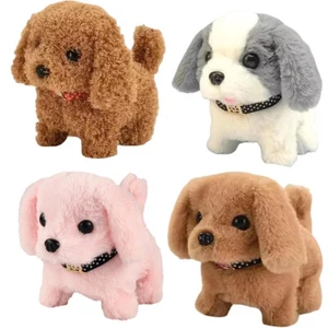 Robot electrónico perro caminar ladrando cola menear mascota cachorro perro peluche niño - Imagen 1 de 21