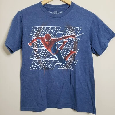 Spiderman Marvel Boys Navy Blue Shirt Size XL (14/16) - Image 1 of 4