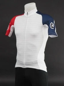 Assos Men's SS Club USA Cycling Jersey Gray Stripe Men Size Small - Picture 1 of 4