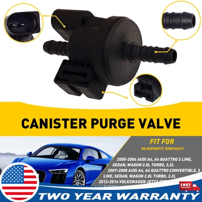 Electroválvula de purga de bote de vapor apta para Jetta Volkswagen / Sedán Passat 2,0 L Foto 1 de 4