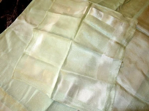 Vintage Mint Green Square Tablecloth 48x48 & 7 Matching Napkins - Reduced! - Picture 1 of 4