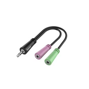 Hama Audio Adapter Verbindungskabel 2x3,5mm Aux Klinke Buchse - 1x 3,5mm Stecker - Bild 1 von 1