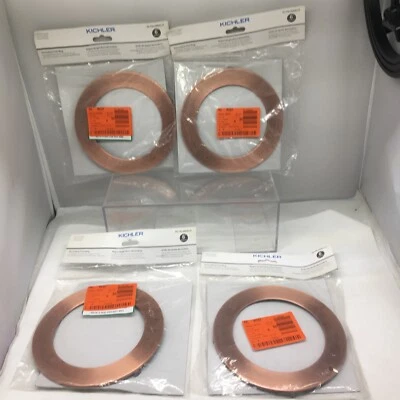 "4 X Anillo decorativo delgado directo al techo Kichler 6"" redondo COBRE ANTIGUO" Foto 1 de 4