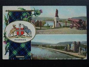 Scotland INVERNESS Gordon Tartan & Heraldic Arms c1905 Postcards by B.&R. Series - Bild 1 von 2
