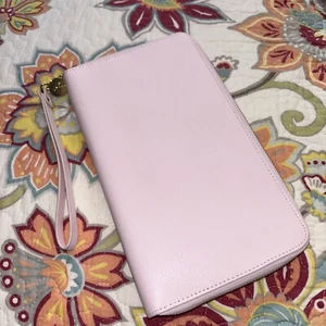 Kikki K Pale Pink Wallet Purse Travel Documents Passport Itinerary Tickets - Picture 1 of 3