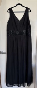Gorgeous City Chic Beaded Black Evening Dress, Ladies Plus Size XL (22) - Picture 1 of 11