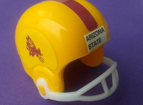 1990 Arizona State Sun Devils mini NCAA Vintage gumball football helmet decal St Cover