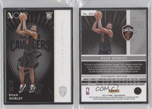2021-22 Panini Noir Rookies Statement Edition /25 Evan Mobley #233 Rookie RC