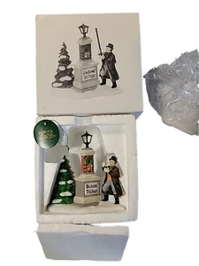 Department 56 Heritage Dickens Village Sign Ye Olde Lamplighter #58393 With Box - Picture 1 of 5