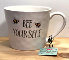 Harvest Green Studio BEE YOURSELF Animal Print Novelty Stoneware Coffee Tea Mug