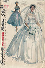 1954 Vintage Sewing Pattern B36 BRIDAL GOWN & BRIDESMAID DRESS (1180)