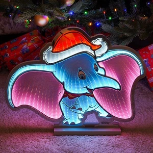 ©Disney Dumbo Luz 3D Infinity 40Cm Enchufar LED Decoración Navideña Interior - Imagen 1 de 9