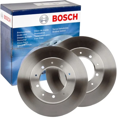 2X BOSCH Discos de Freno Ø289 , 6mm Trasero Apto Land Rover Defender - Imagen 1 de 4