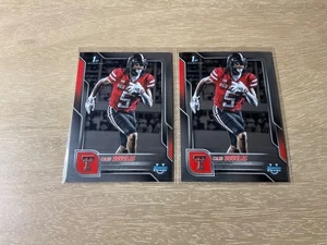 Fútbol americano cromado Bowman University 2025 Caleb Douglas #74 Texas Tech Red Raiders - Imagen 1 de 2