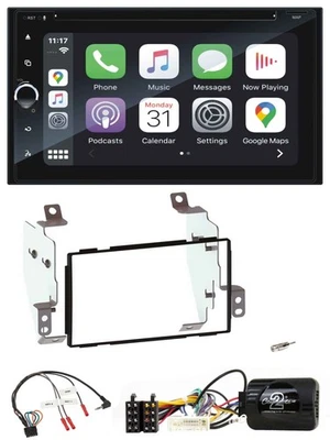 Blaupunkt 2DIN Bluetooth DAB USB DVD Lenkrad Autoradio für Nissan Note E11 2009- - Bild 1 von 4