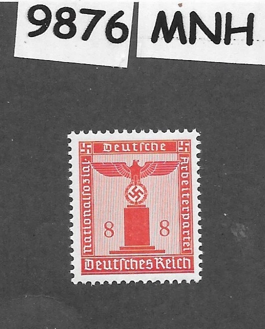 Sello MNH SC S17 Esvástica de la era del Tercer Reich Segunda Guerra Mundial Alemania 1942 Oficial #9876 Foto 1 de 1