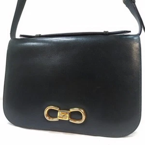 Bolso Bandolera Celine Cuero Negro Vintage Auténtico - Imagen 1 de 10