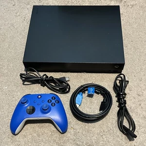 Xbox One X 1TB Console Black w/ Cords Controller Tested READ - Picture 1 of 11