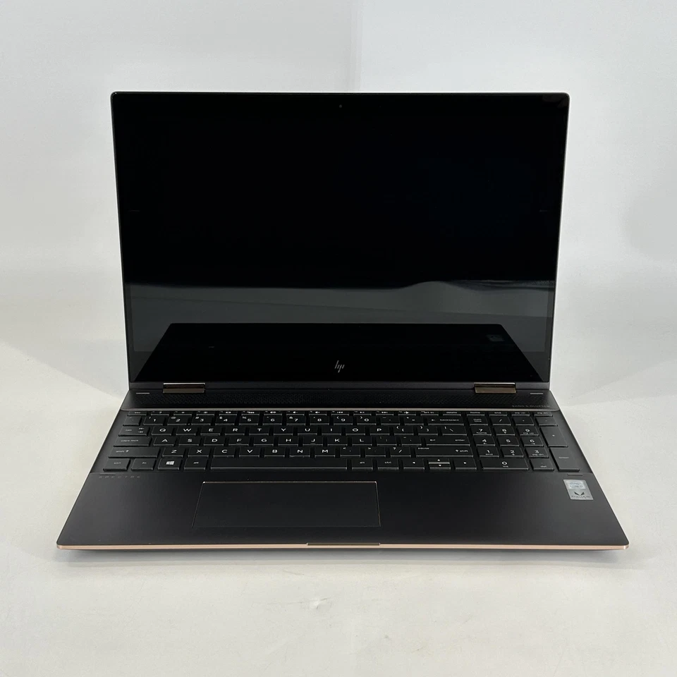 HP Spectre 15 x360 Silver 4K TOUCH i7-8705G 3.10GHz 16GB 256GB SSD Very Good - Image 1 of 4