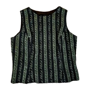 Vintage Jessica McClintock Millennium 2000 Braut Grün Metallic Brokat Top 14 - Bild 1 von 6