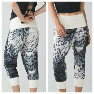 Lululemon 8 DANCE TO YOGA PANTS BOYFRIEND FIT, PRETTY PLUME ANGEL WING 28X22 - Imagen 1 de 10