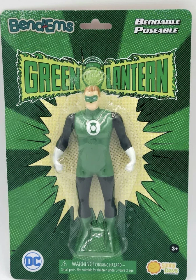 Figura de acción Bend-Ems DC Comics Liga de la Justicia Linterna Verde Flexible, Posable Foto 1 de 1