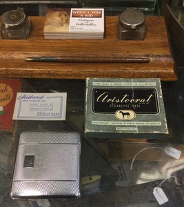 Vintage Aristocrat Cigarete Case Crome Plated Made In England