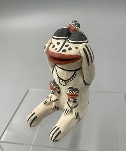 1994 Rose M Brown Cochiti pottery Frog storyteller Native American Pueblo Indian - Picture 1 of 8