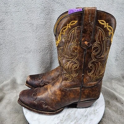 Tony Lama Shoes Womens Size 9 Brown Leather Western Boots *Read* - Image 1 of 4