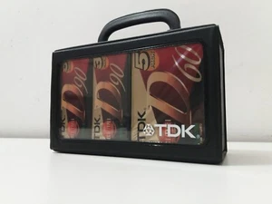 Vintage Cassette Case incl. 11 New TDK Tapes! - Photo 1/3