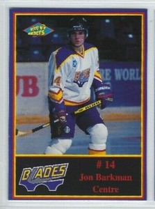 Jon Barkman 1997-98 Saskatoon Blades (WHL)