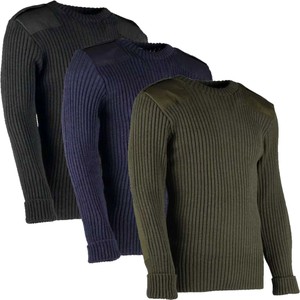 men's jumper with shoulder patches