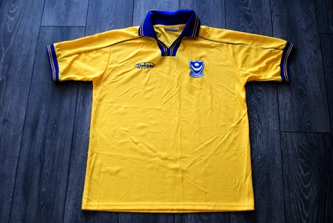PORTSMOUTH 1999 2000 AWAY FOOTBALL SHIRT SOCCER JERSEY POMPEY YELLOW VINTAGE L Cover