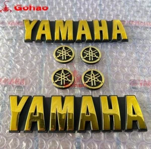 Gold Fuel Tank Fairing Fender Badge Emblem Decal for Fork Bikes Motorcycle Bike - Foto 1 di 9