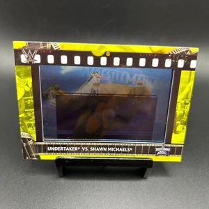 2021 Topps WWE #FS-UM2 Undertaker vs Shawn Michaels Citrine Film Cell /75 - Picture 1 of 2