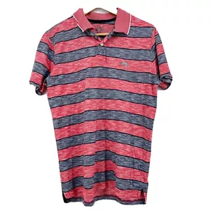 American Rag Mens Small Red Blue Polo Shirt Cotton - Picture 1 of 6