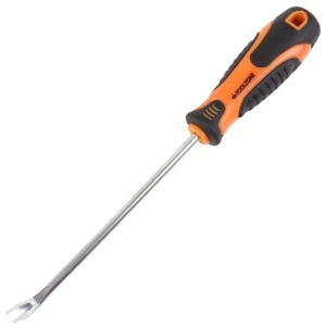 TACK LIFTER impugnatura morbida legno perno rimozione graffette unghie tappezzeria Pry Bar - Foto 1 di 3