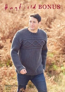 Patrón De Tejido Sirdar - Hayfield Bonus Chunky, Suéter 8293 - Imagen 1 de 1