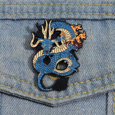 Cute Blue Fighting Dragon Shenron Brooch Enamel Pin Cartoon Pins Lapel Badge