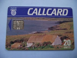 IRISH CALLCARD/PHONECARD (1023) 'Cottage 20u Callcard' (01/06/1990) GREY CHIP. - Picture 1 of 3