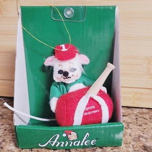 Annalee Sporty Mouse CHRISTMAS Ornament, 3 inch New With Tags Baseball  - Picture 1 of 6