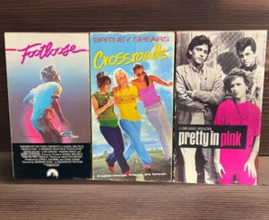 Vintage Chick Flick VHS Lot - Crossroads, Pretty In Pink, & Footloose -Paramount - Picture 1 of 7