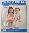 McCall's It's Sew einfaches Puppenkleidungsmuster L9421--18" Kleid und Hose