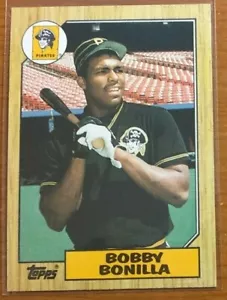 1987 Topps Baseball BOBBY BONILLA Rookie Card RC #184 Pirates - Picture 1 of 2