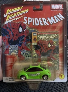 Johnny Lightning🔥🔥Spider-Man '98🔥🔥VW Beetle Car 2002 McFarlane Marvel Comics - Picture 1 of 2