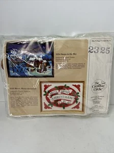 Vintage Creative Circle Christmas Needlework Kit 2325 & 2254 Needlepoint - Picture 1 of 4