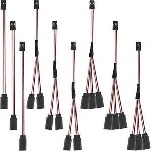 9 Stück Y Stecker 3 Pin Stecker Splitter Servo Verlängerung Stecker auf Buchse RC - Bild 1 von 6
