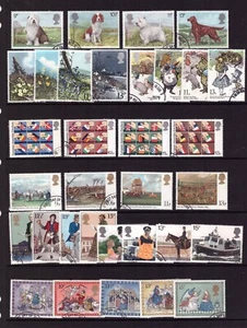Gran Bretaña GB 1979 sellos finos usados 8 juegos completos colección - Imagen 1 de 1